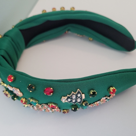 Christmas Headband for women Bejeweled Hairband - Picture 9 of 11